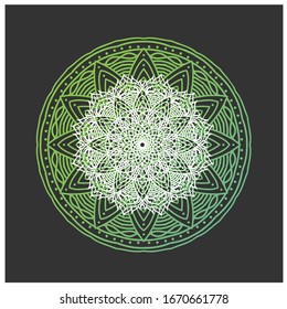 decorative color mandala wall ornament