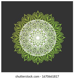 decorative color mandala wall ornament