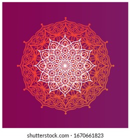 decorative color mandala wall ornament