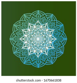 decorative color mandala wall ornament