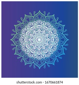 decorative color mandala wall ornament