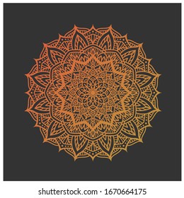 decorative color mandala wall ornament