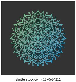decorative color mandala wall ornament