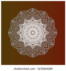 decorative color mandala wall ornament