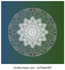 decorative color mandala wall ornament