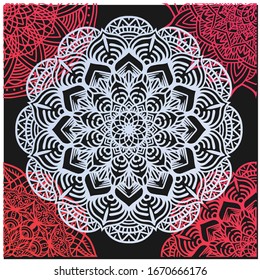 decorative color mandala wall ornament