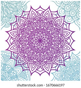 decorative color mandala wall ornament