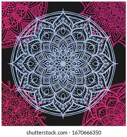 decorative color mandala wall ornament