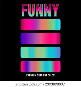Gradiente de primera calidad de color clásico divertido