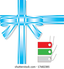 Decorative color ribbon. Vector.