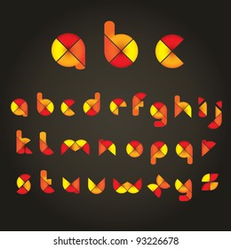 Decorative Colored Alphabet