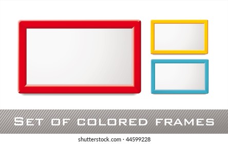decorative colored frames for web design you can place a photo or sample text in it