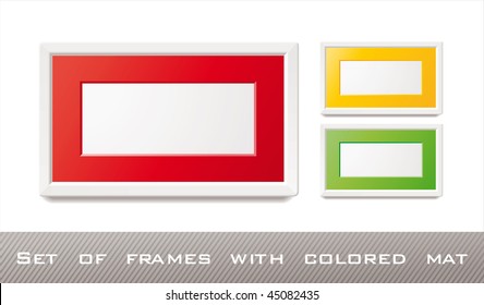 decorative colored frames for web design you can place a photo or sample text in it