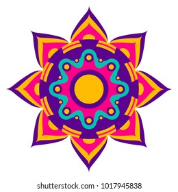 Decorative colored mandala