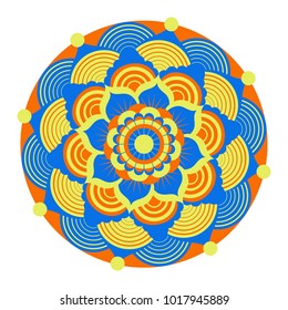 Decorative colored mandala