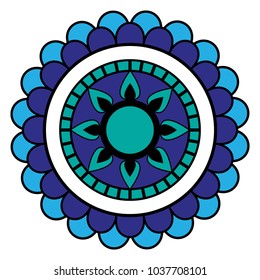 Decorative colored mandala