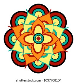 Decorative colored mandala