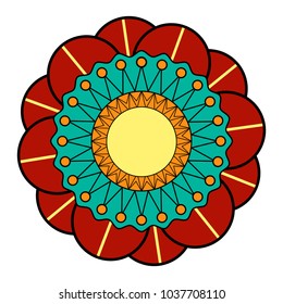 Decorative colored mandala
