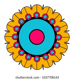 Decorative colored mandala