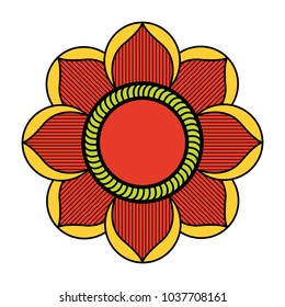 Decorative colored mandala