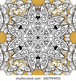 Decorative colored round ornament. Yoga logo, background for meditation poster. Colorful mandala. Oriental flourish vector. Indian flower mandala. Anti-stress mandala.