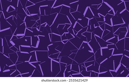 Decorative colored seamless line pattern. Dark violet purple abstract geometric background texture 