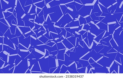 Decorative colored seamless line pattern. Deep blue abstract geometric background texture 