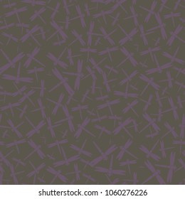 Decorative colored seamless pattern with cute dragonfly. Vintage background with many dragonflies silhouettes for your design.