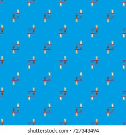 Decorative colored seamless pattern with cute dragonfly. Vintage background with many dragonflies silhouettes for your design.