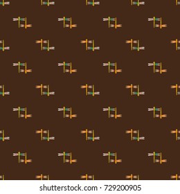 Decorative colored seamless pattern with cute dragonfly. Vintage background with many dragonflies silhouettes for your design.