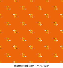 Decorative colored seamless pattern with cute dragonfly. Vintage background with many dragonflies silhouettes for your design.