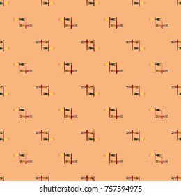 Decorative colored seamless pattern with cute dragonfly. Vintage background with many dragonflies silhouettes for your design.