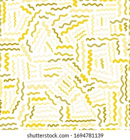 Decorative, colored waves seamless pattern. Perfect for gift paper, baby shower, scrapbooking, postcards, posters, invitation cards.