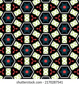 Decorative colorful abstract pattern for fabrics and tapestries