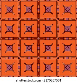 Decorative colorful abstract pattern for fabrics and tapestries