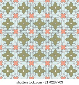 Decorative colorful abstract pattern for fabrics and tapestries