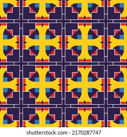 Decorative colorful abstract pattern for fabrics and tapestries