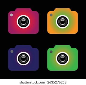 Decorative and colorful camera set collection