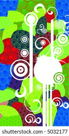 decorative colorful composition