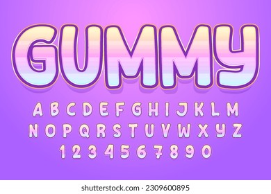 decorative colorful editable text effect vector design