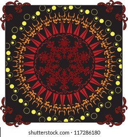 Decorative colorful frame