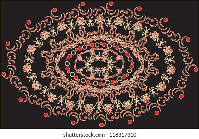 Decorative colorful frame