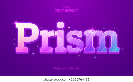 decorative colorful gradient purple editable text effect vector design