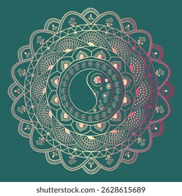 
Decorative colorful mandala background design