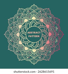 
Decorative colorful mandala background design