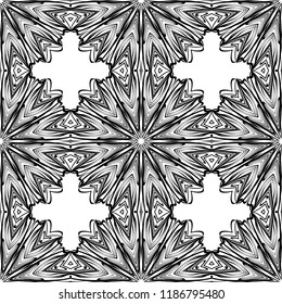 Decorative colorful ornament with round mandala decoration. symmetric seamless pattern . For print Bandanna, shawl, tablecloth, fabric fashion, scarf, design.