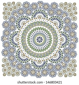 Decorative colorful pattern in islamic style. Vector background illustration