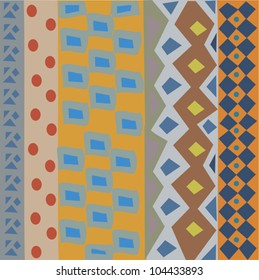 Decorative colorful pattern with a vibrant original African feel