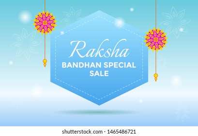 Decorative Colorful Rakhi Raksha Bandhan, Brother Sister Bonding Indian Festival Raksha Bandhan Vector