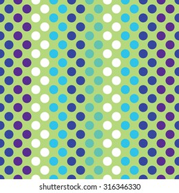 Decorative colorful seamless background with polka dots